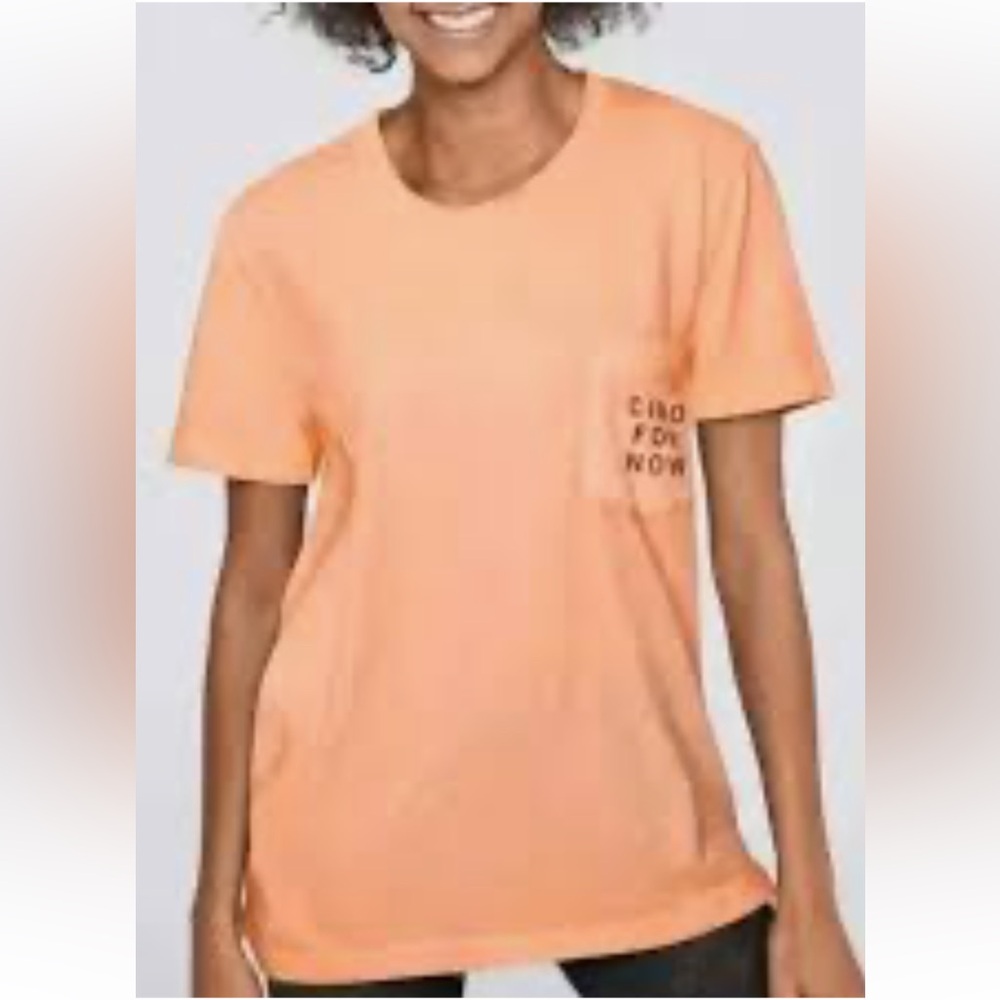 PINK Victoria's Secret Distressed Top that says “Ciao For Now”